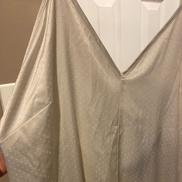 Something Navy Swiss Dot Midi Dress - Picture 7 of 11